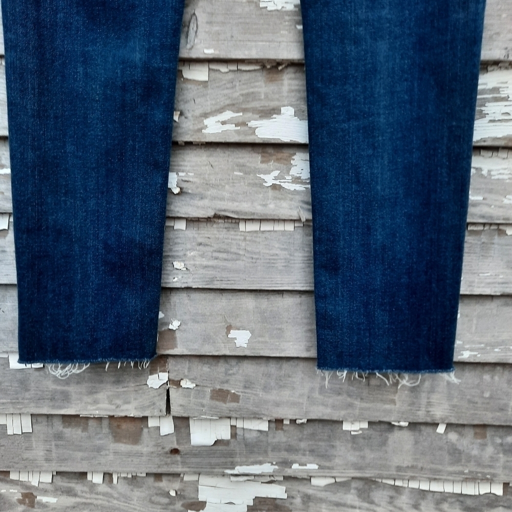 AGOLDE Sophie High Rise Raw Hem Crop Skinny Denim Jean. Style A018-3005 size 27 - Picture 4 of 8